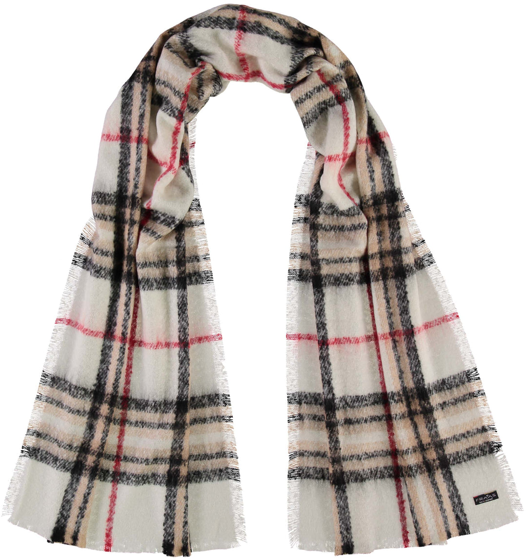 FRAAS Plaid Boucle Woven Scarf