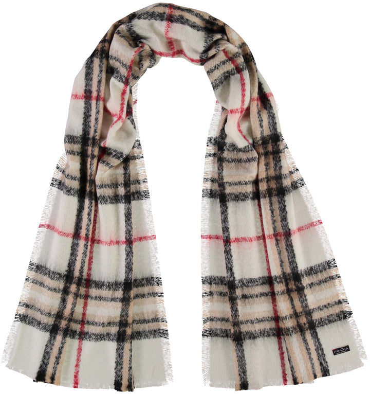 FRAAS Plaid Boucle Woven Scarf