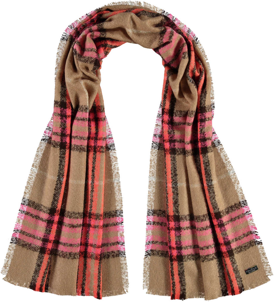 FRAAS Plaid Boucle Woven Scarf