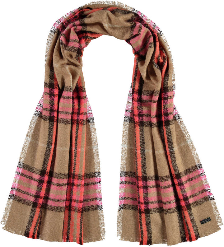 FRAAS Plaid Boucle Woven Scarf