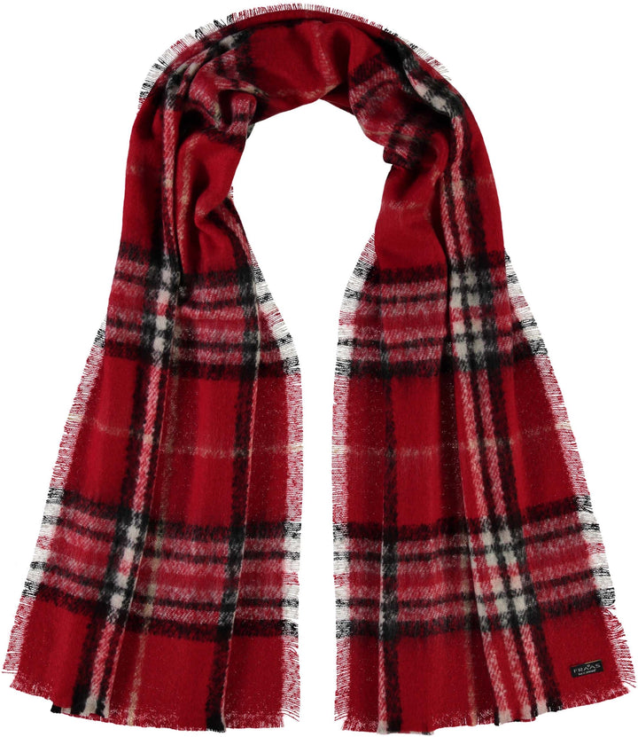 FRAAS Plaid Boucle Woven Scarf