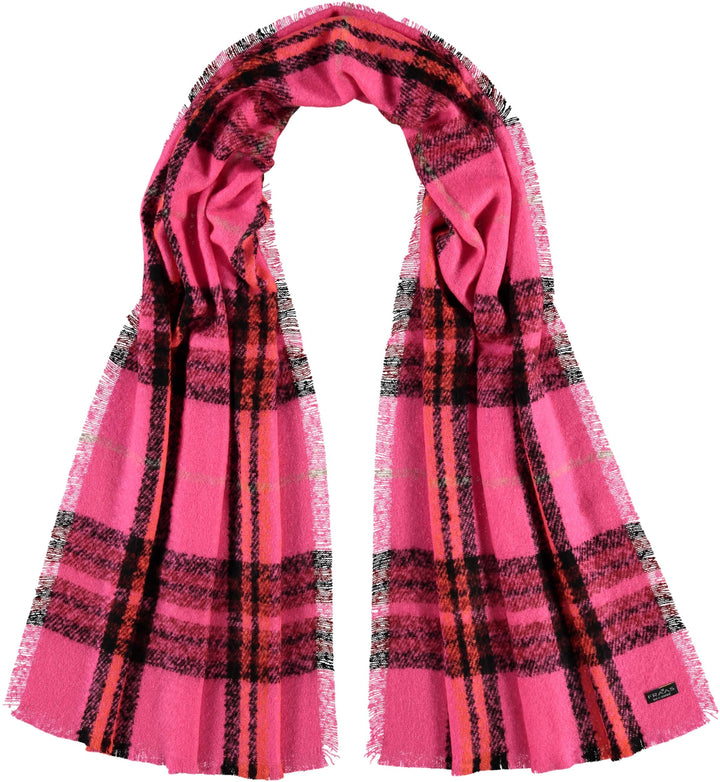 FRAAS Plaid Boucle Woven Scarf