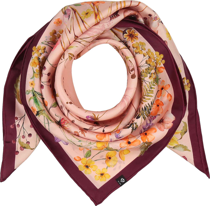 Cottage Floral Silk Square