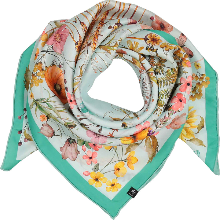 Cottage Floral Silk Square