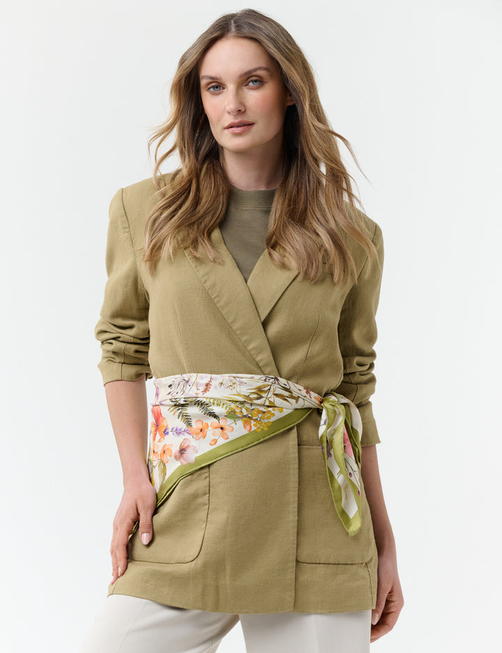 Cottage Floral Silk Square