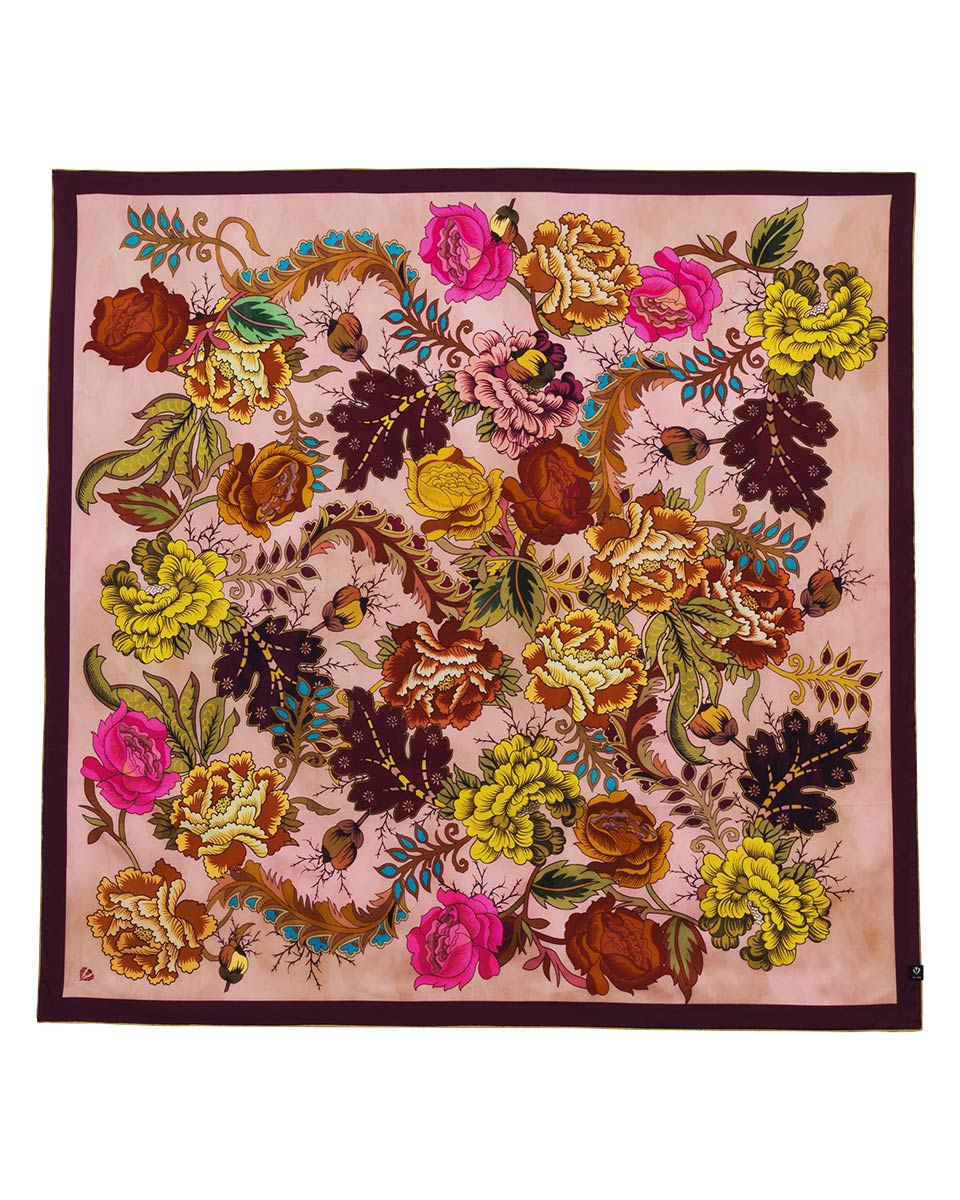 Royal Flora Silk Square