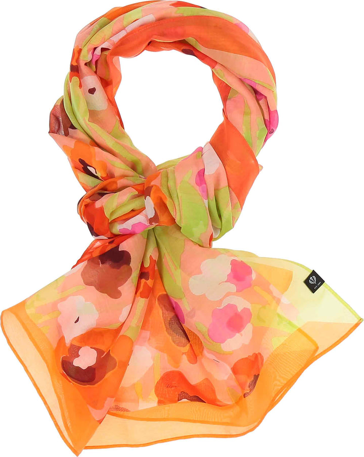 Poppy Floral Cotton Silk Wrap