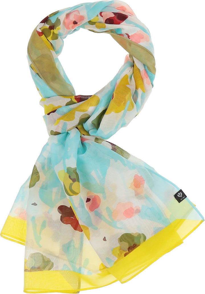 Poppy Floral Cotton Silk Wrap