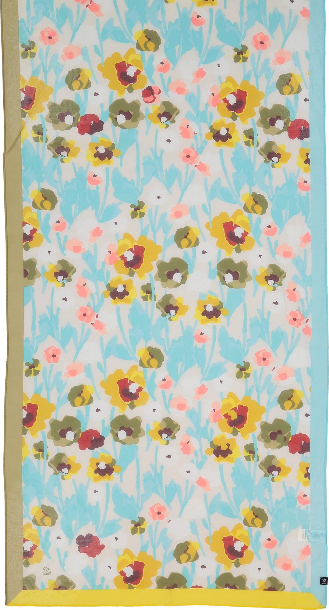 Poppy Floral Cotton Silk Wrap