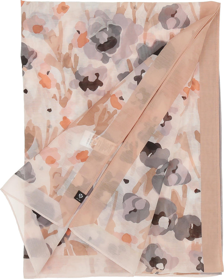 Poppy Floral Cotton Silk Wrap