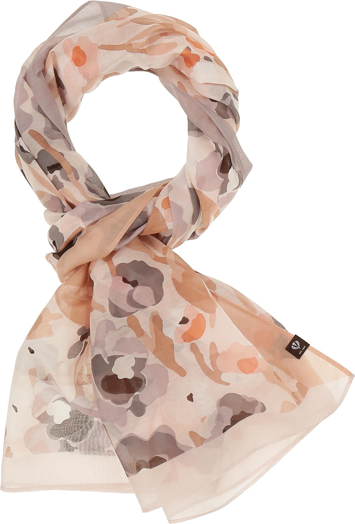 Poppy Floral Cotton Silk Wrap