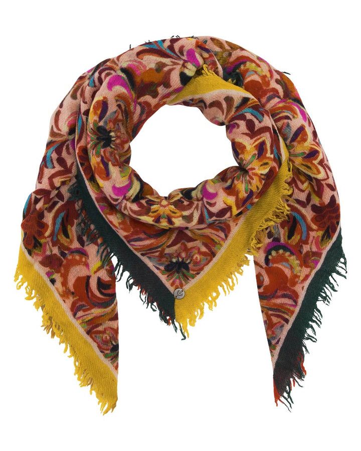 Paisley Border Wool Square