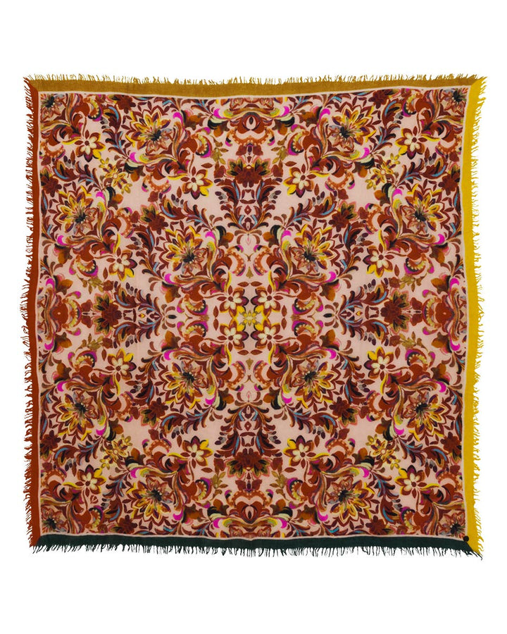 Paisley Border Wool Square