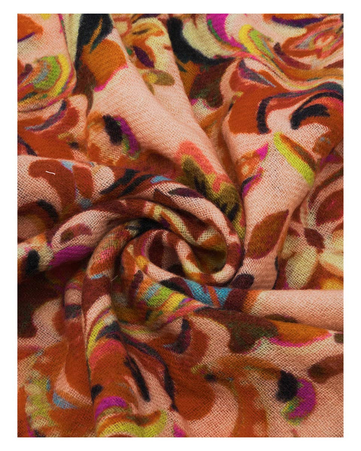 Paisley Border Wool Square