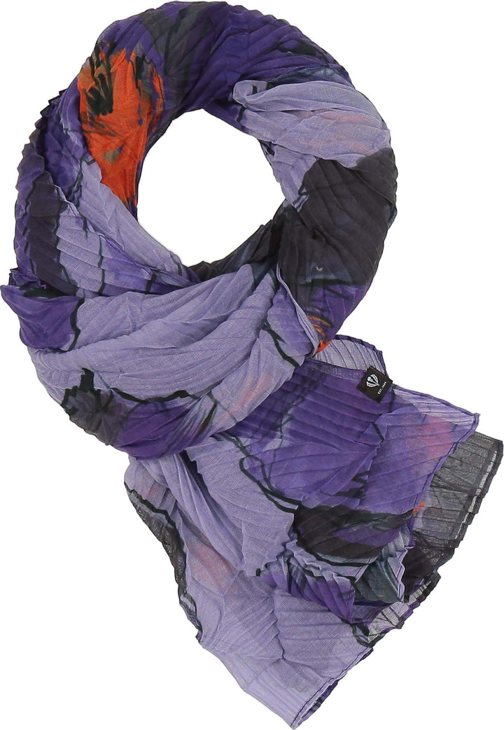 Sustainability Edition Botanical Floral Plissé Scarf