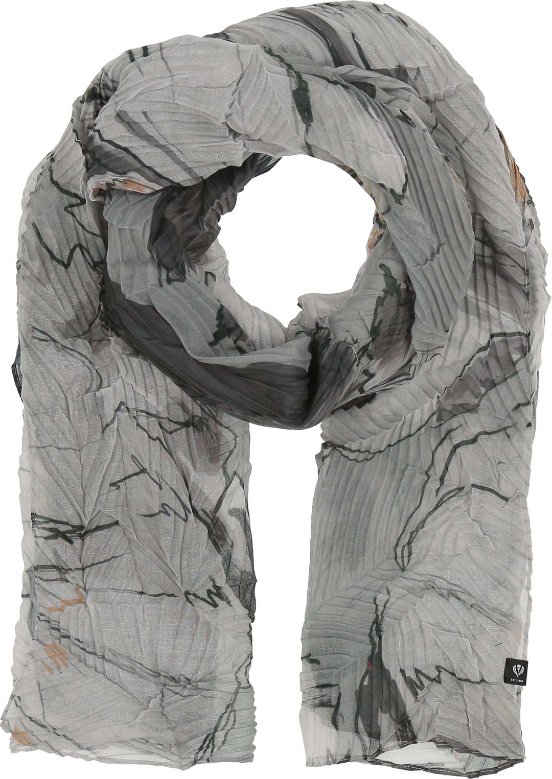 Sustainability Edition Botanical Floral Plissé Scarf