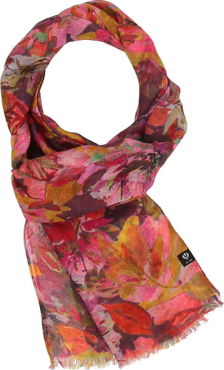 Sustainability Edition Painted Floral Recycled Scarf