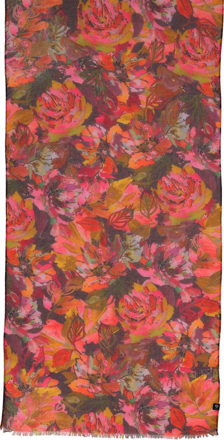 Sustainability Edition Painted Floral Recycled Scarf