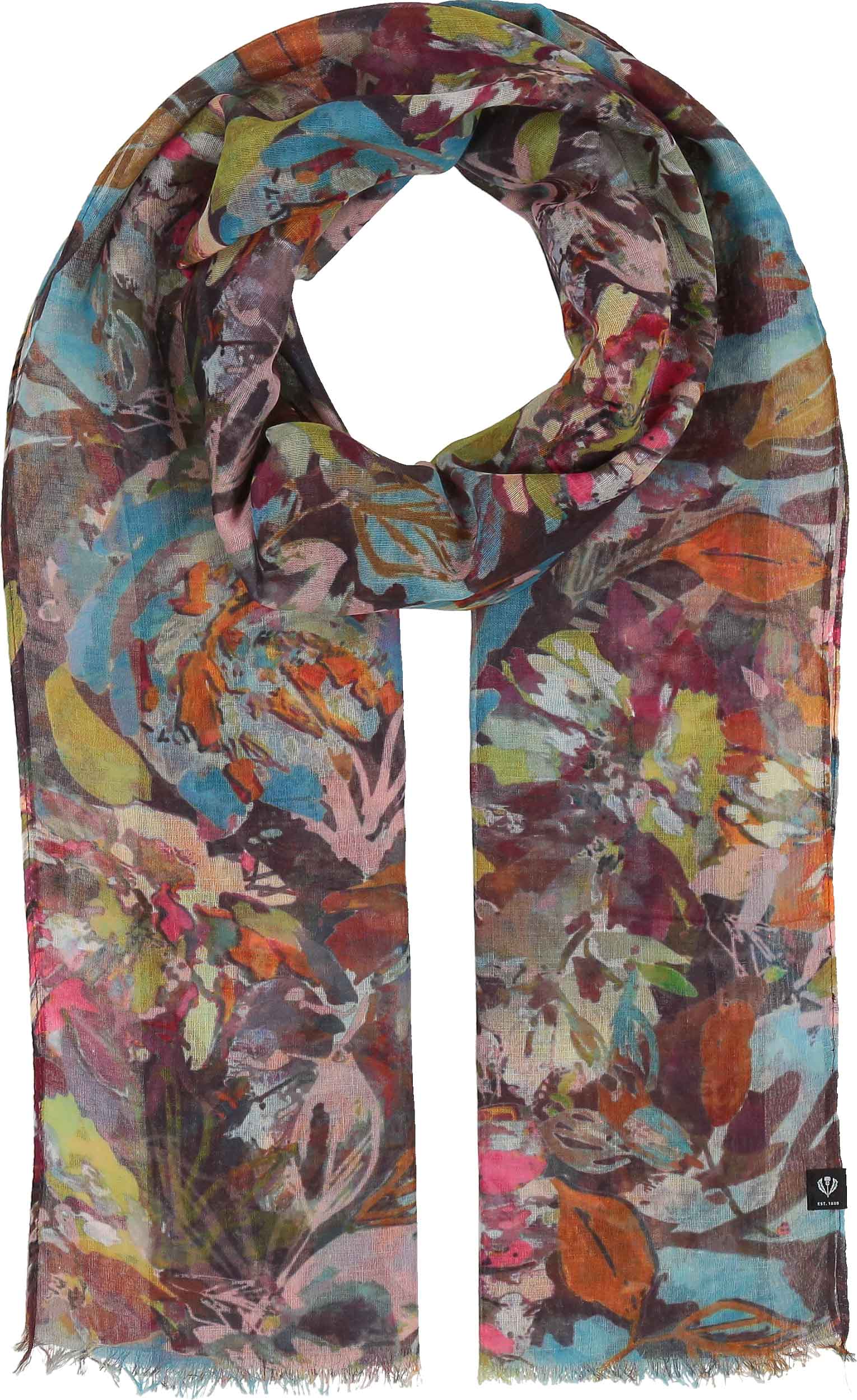 Sustainability Edition Painted Floral Recycled Scarf – FRAAS US