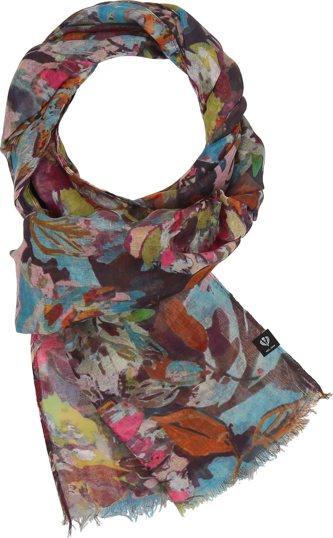 Sustainability Edition Painted Floral Recycled Scarf
