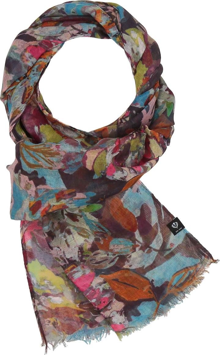 Sustainability Edition Painted Floral Recycled Scarf