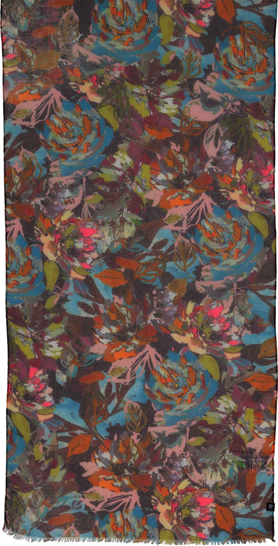 Sustainability Edition Painted Floral Recycled Scarf