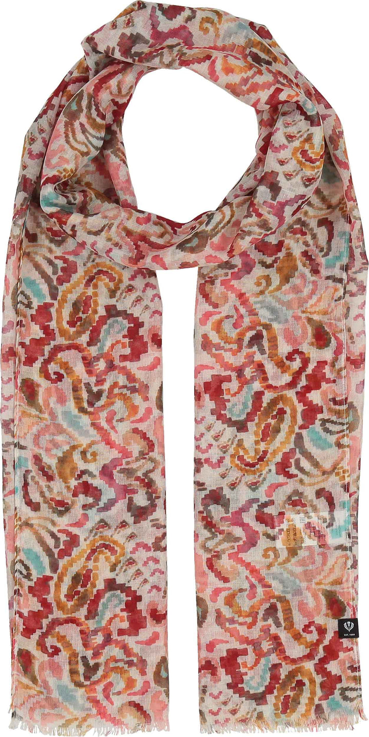 Embroidery Floral Recycled Poly Scarf
