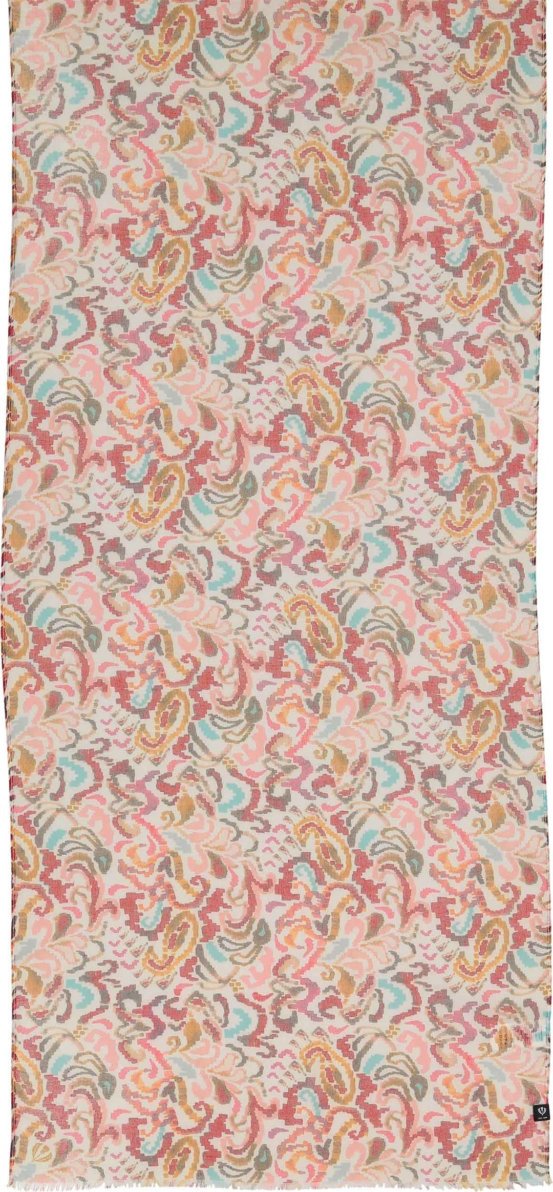 Embroidery Floral Recycled Poly Scarf