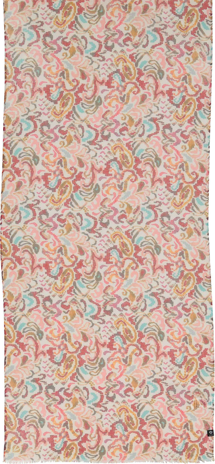 Embroidery Floral Recycled Poly Scarf