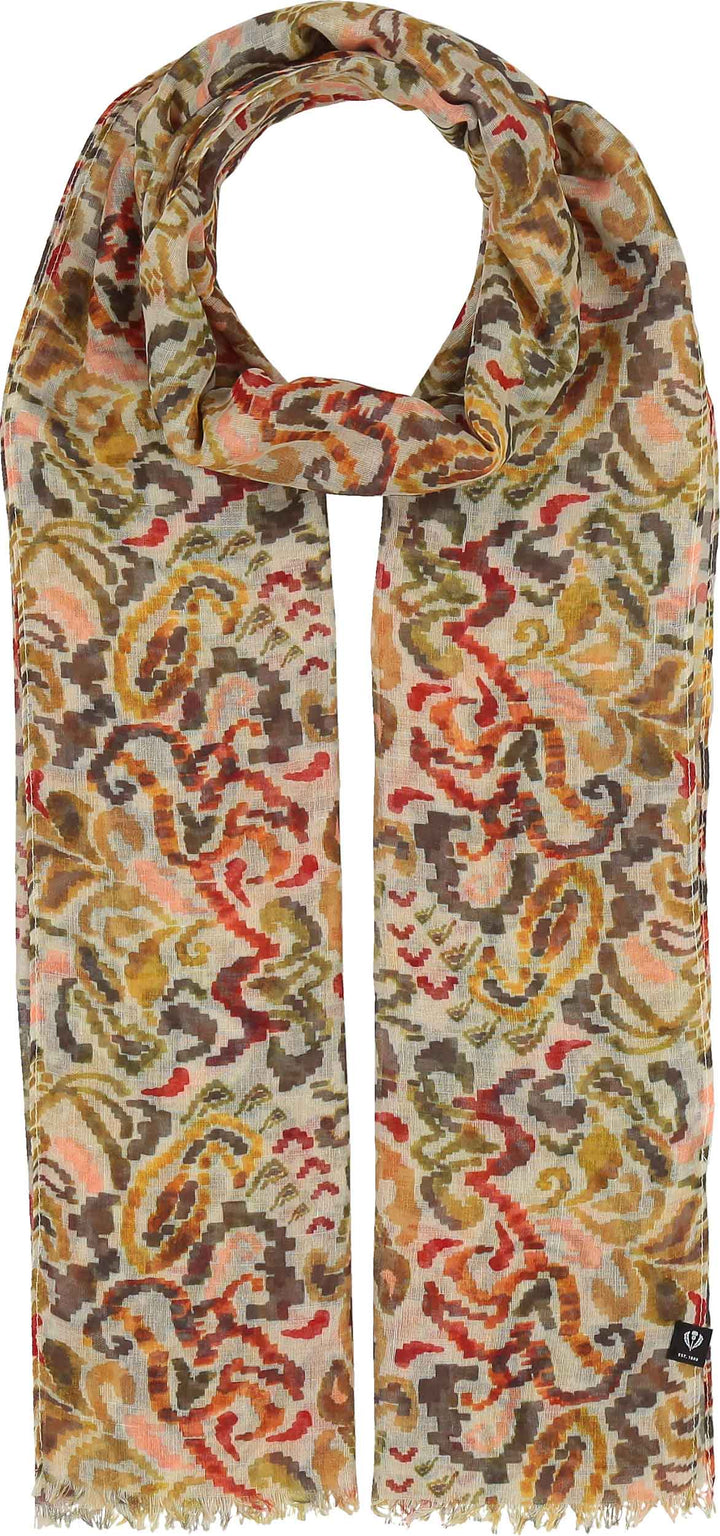 Embroidery Floral Recycled Poly Scarf