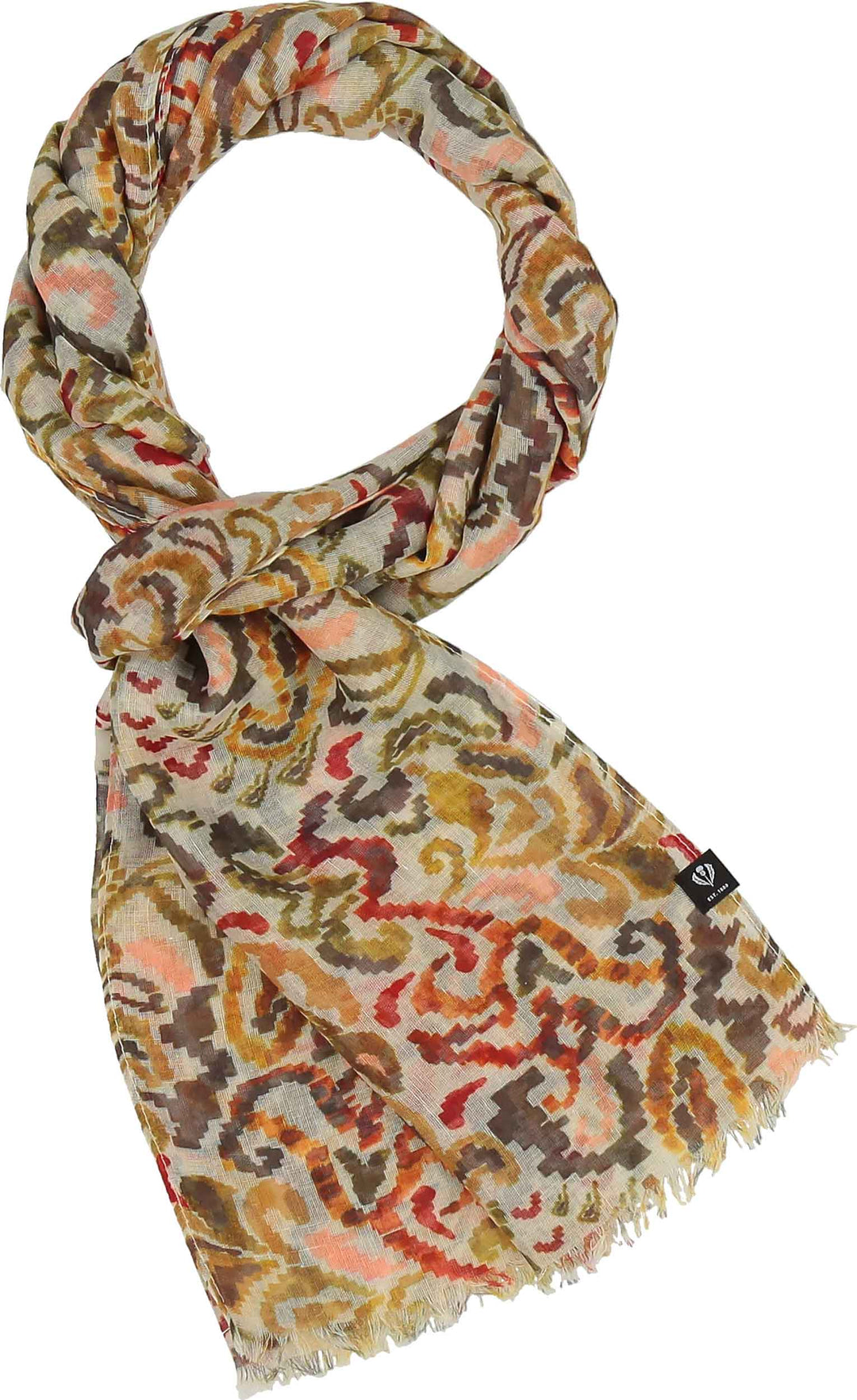 Embroidery Floral Recycled Poly Scarf