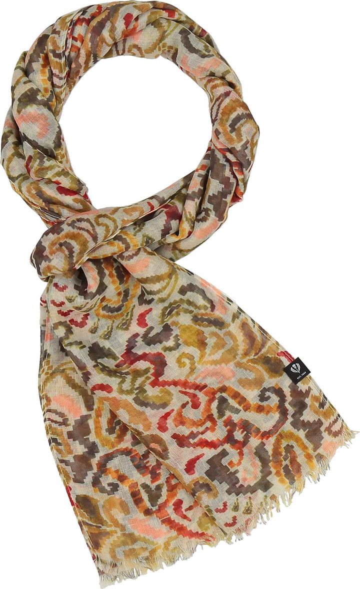 Embroidery Floral Recycled Poly Scarf