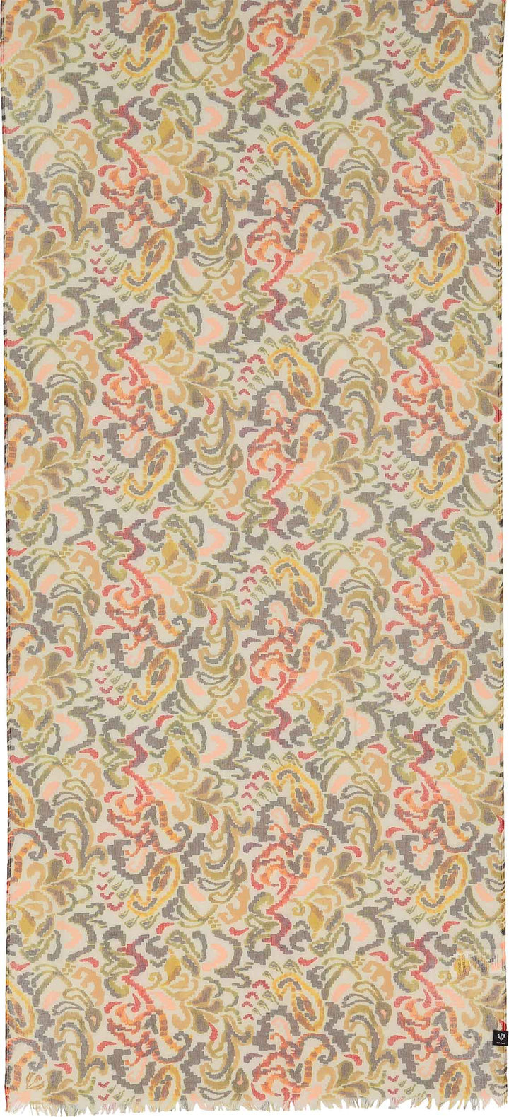 Embroidery Floral Recycled Poly Scarf