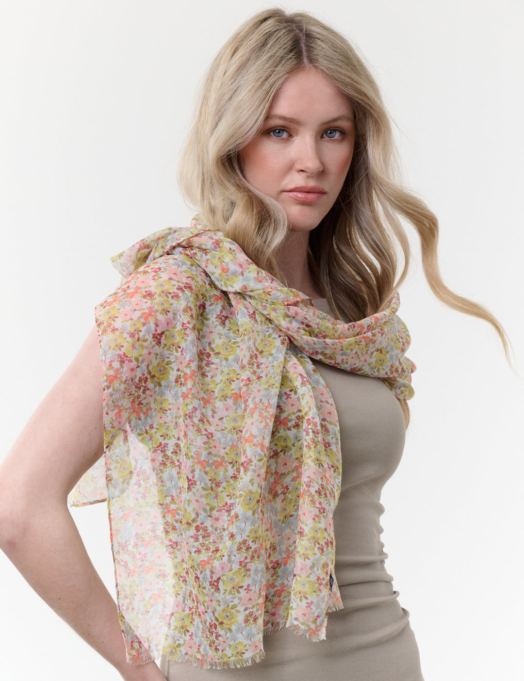 Mille Floral Recycled Poly Scarf