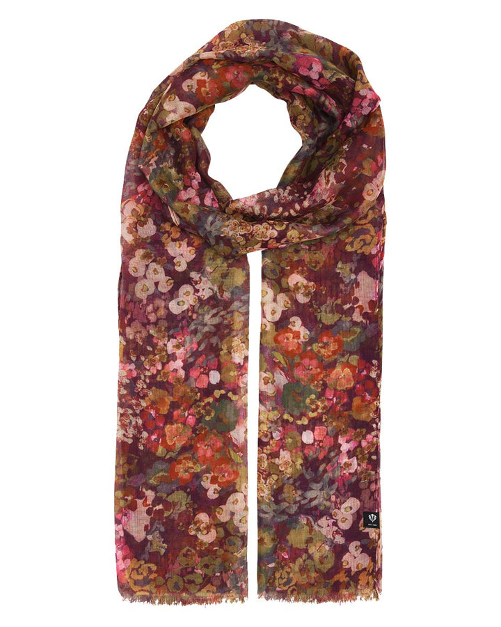 Floral Garden Rec Poly Print Scarf