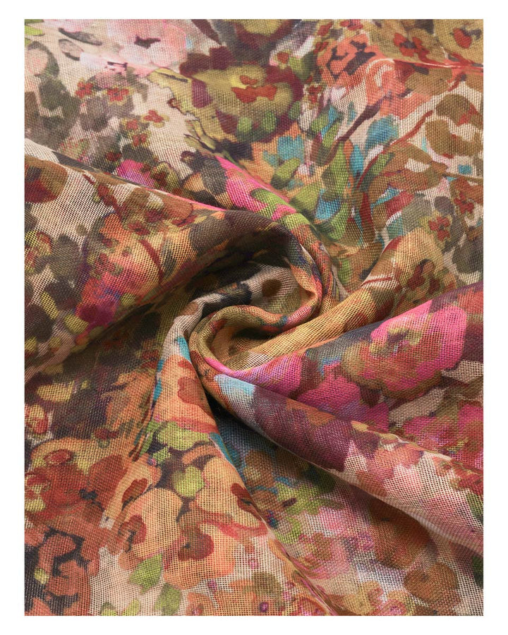 Floral Garden Rec Poly Print Scarf