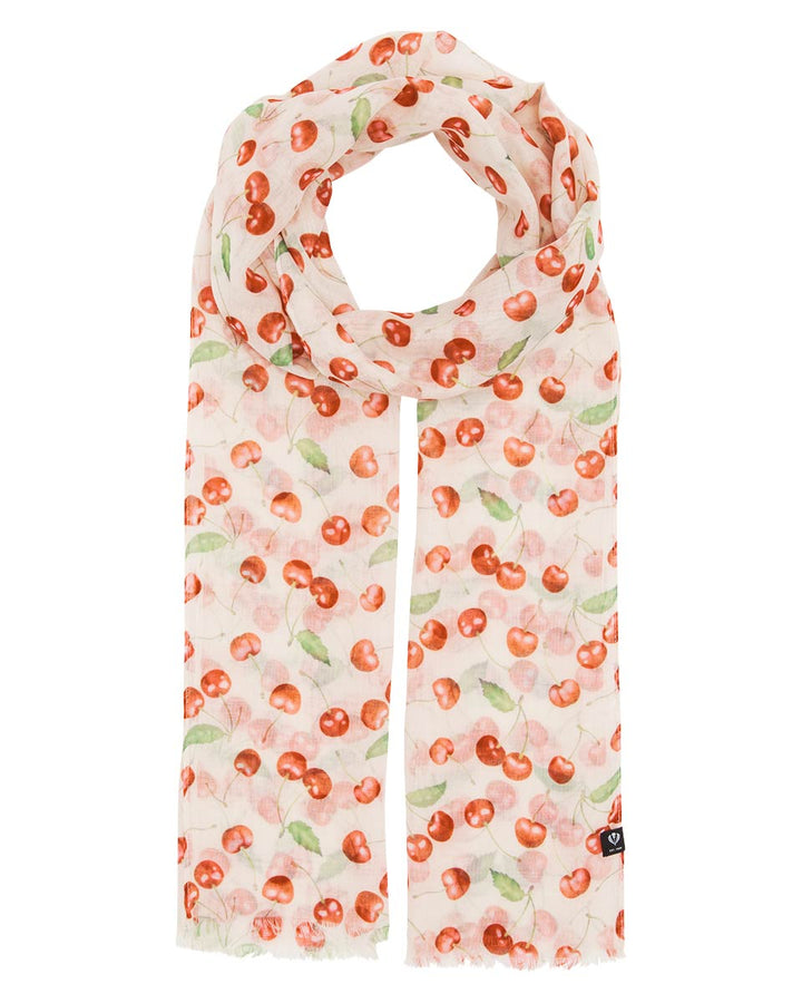 Cherries Rec Poly Print Scarf