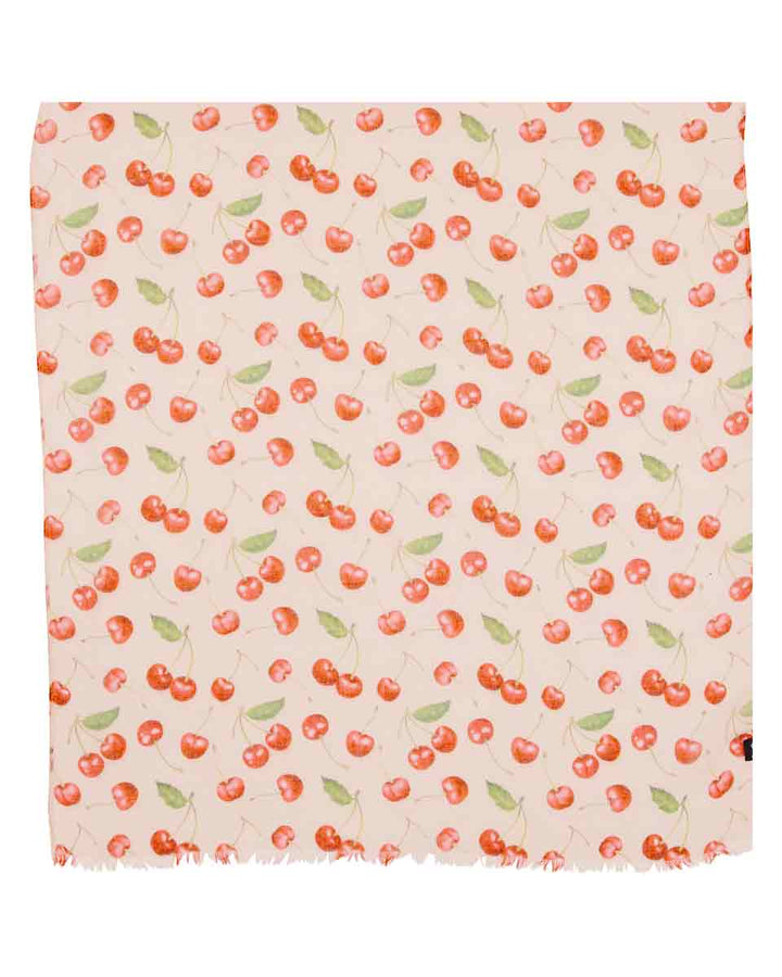 Cherries Rec Poly Print Scarf