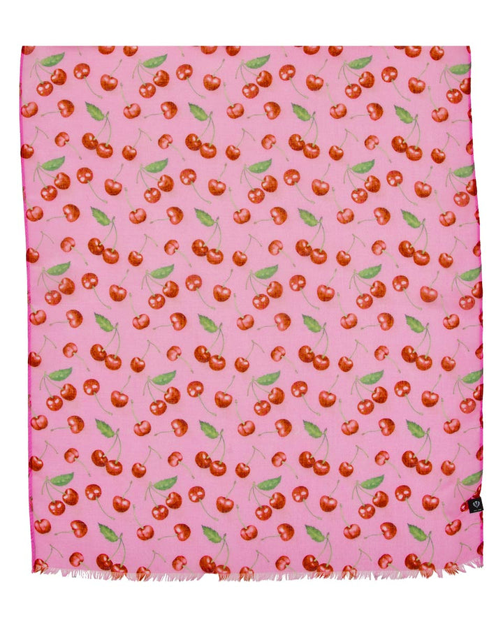 Cherries Rec Poly Print Scarf