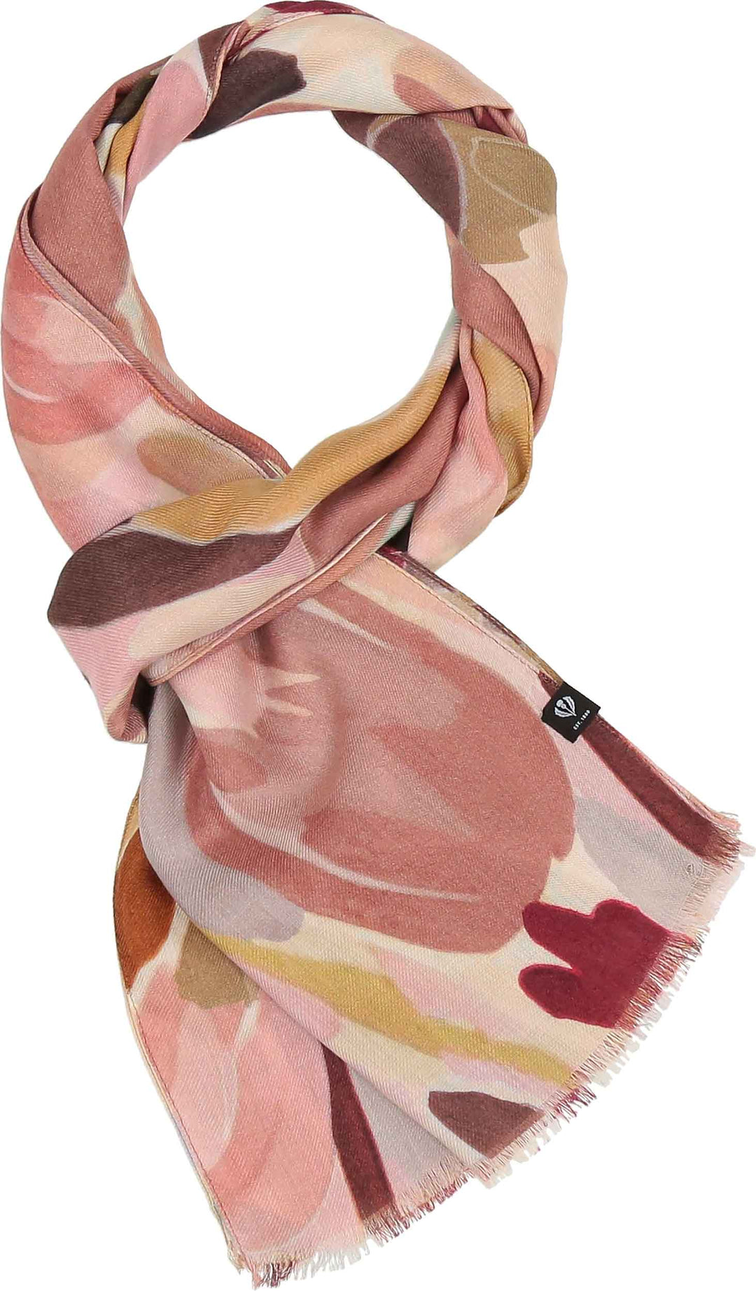 Brushed Floral Viscose Scarf