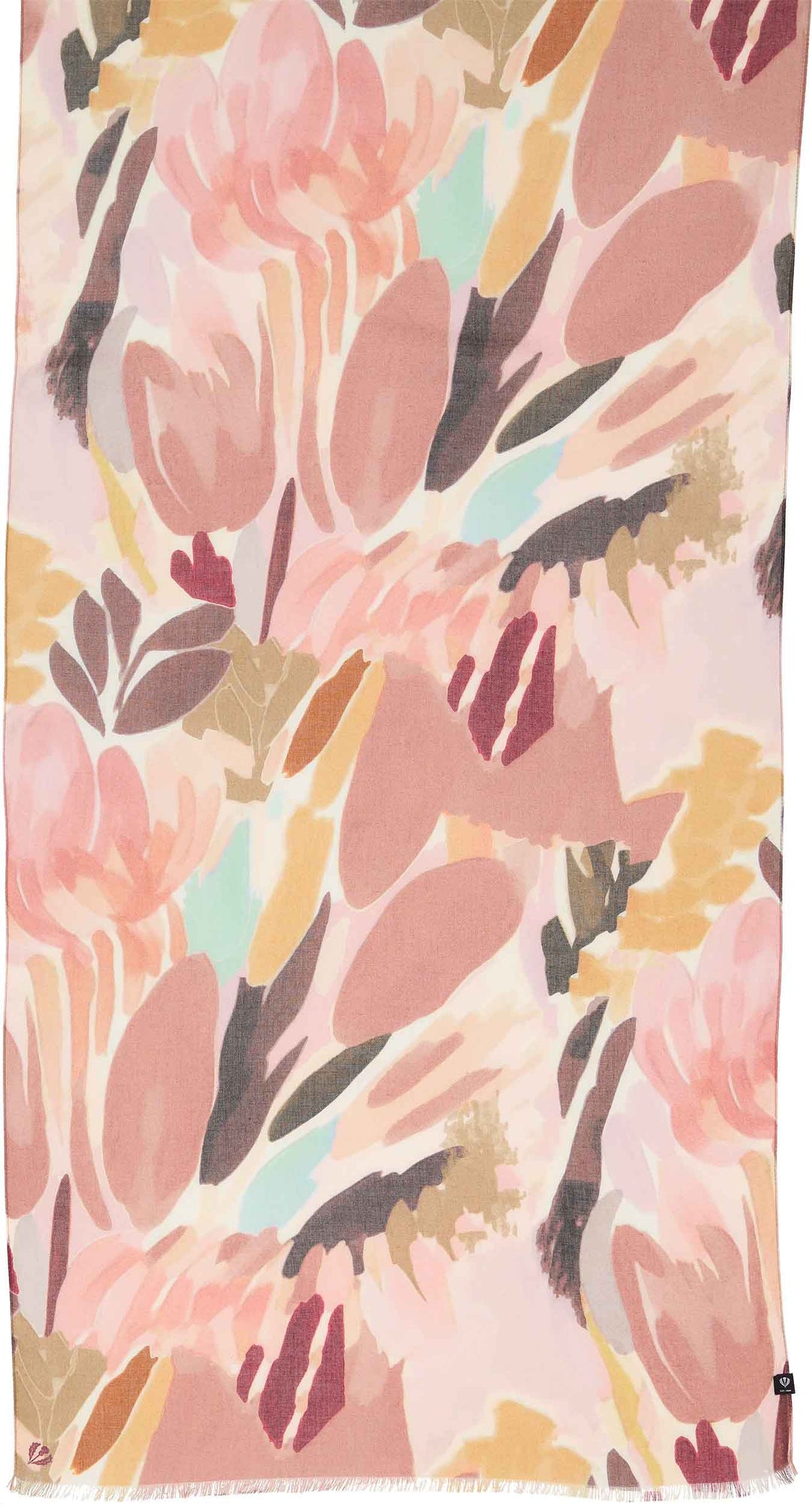 Brushed Floral Viscose Scarf