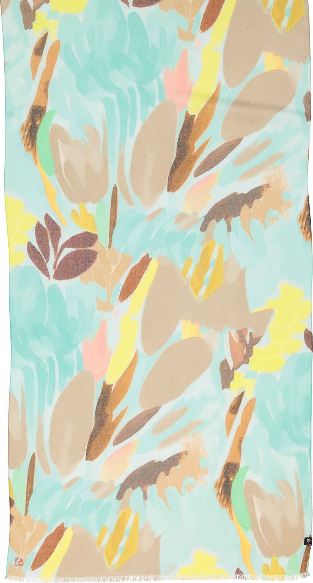 Brushed Floral Viscose Scarf