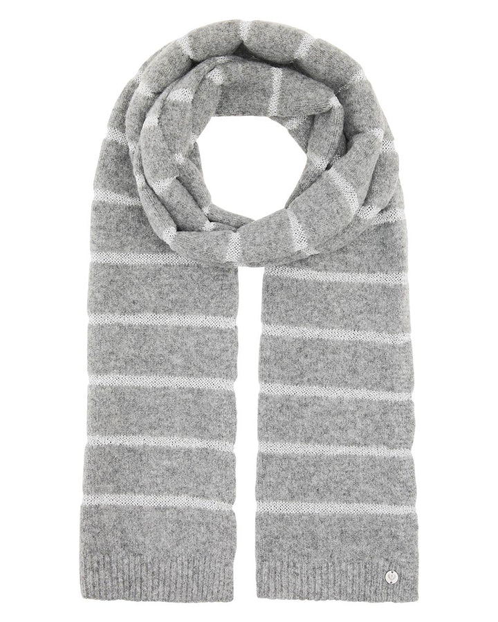 Shimmer Stripe Knit Scarf