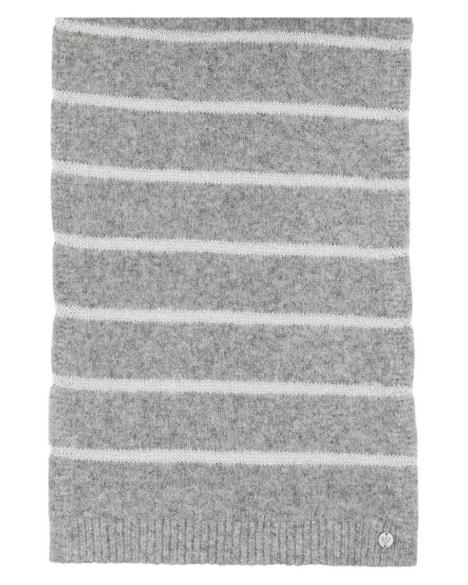 Shimmer Stripe Knit Scarf