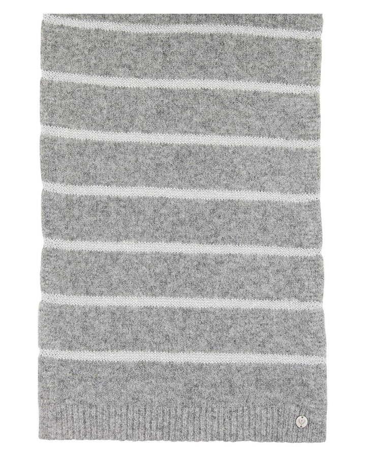 Shimmer Stripe Knit Scarf