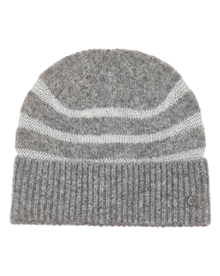 Shimmer Stripe Knit Cuff Beanie
