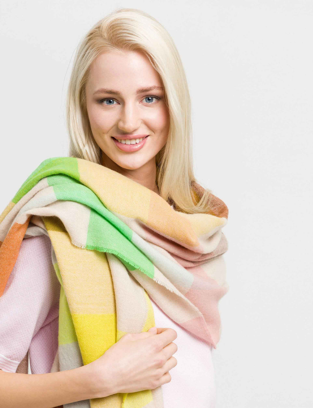 Modern Colorblock Oversize Scarf