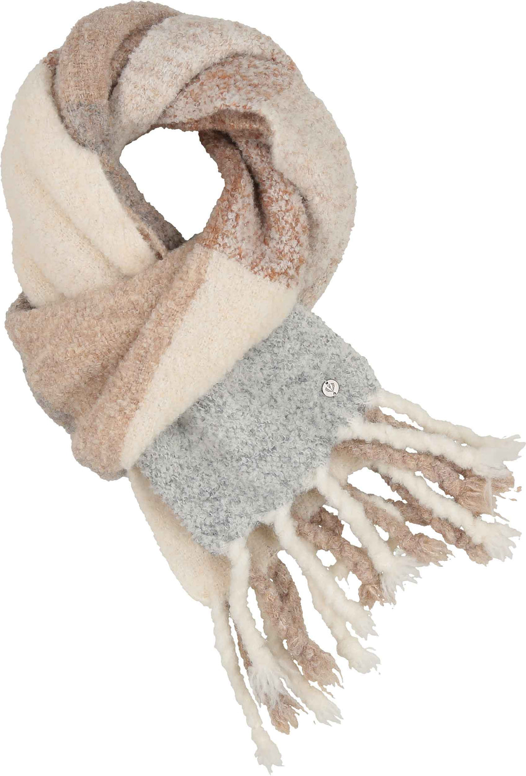 Sustainability Edition Recycled Boucle colorblock Scarf