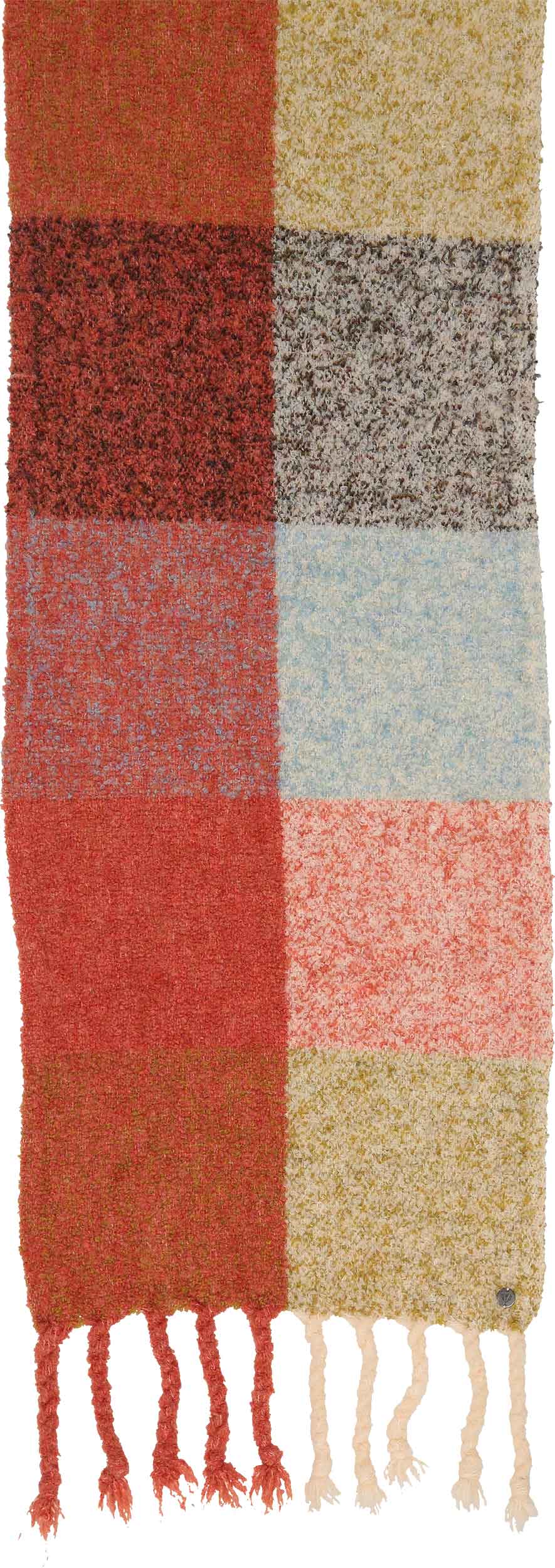 Sustainability Edition Recycled Boucle colorblock Scarf