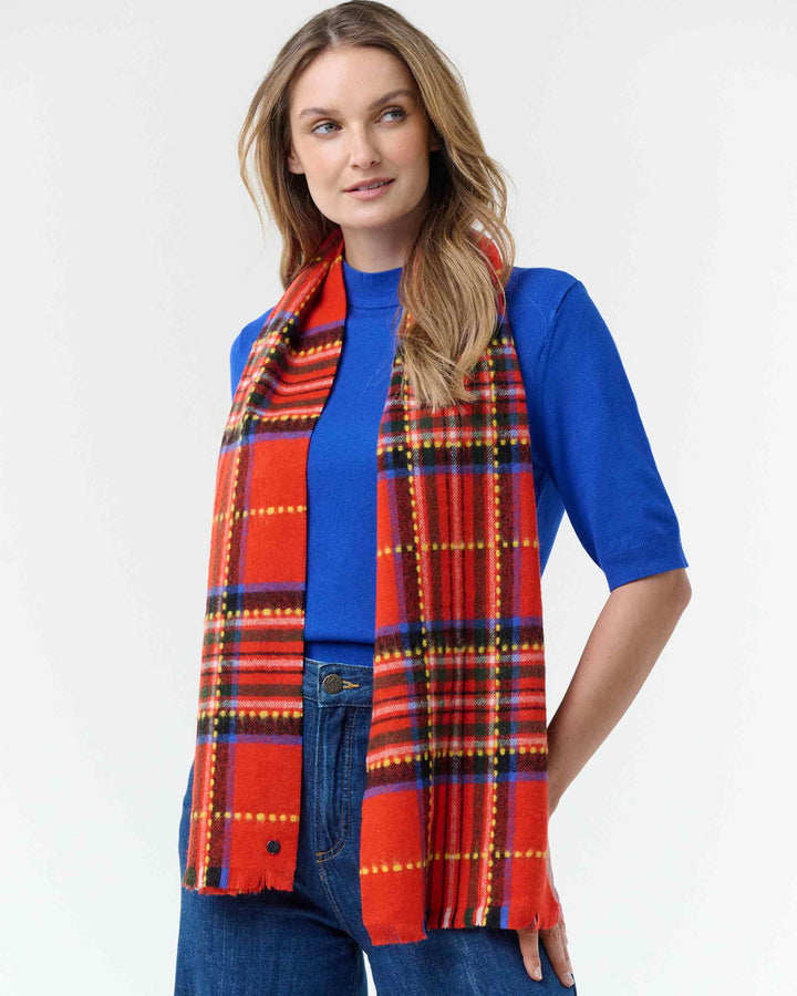 Sharp Tartan Blazer Scarf